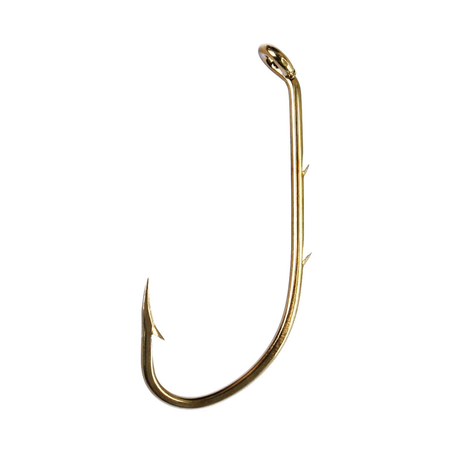Eagle Claw Down Eye Offset Baitholder Bronze Hook, 100-Pk
