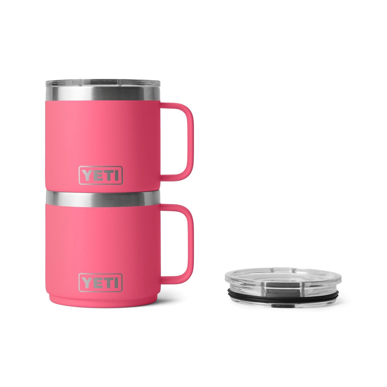 YETI Rambler Tropical Pink Stackable Mug with Magslider Lid, 14-Oz
