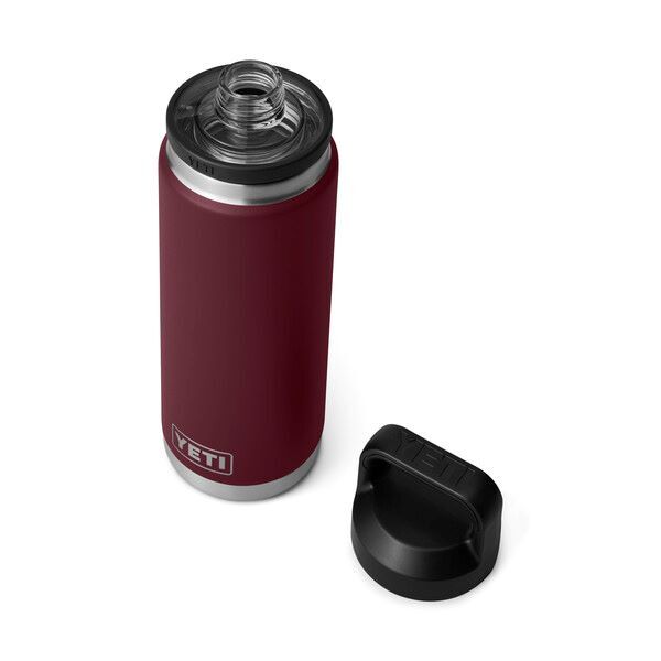Yeti Rambler Water Bottle with Chug Cap Wild Vine Red, 26-Oz