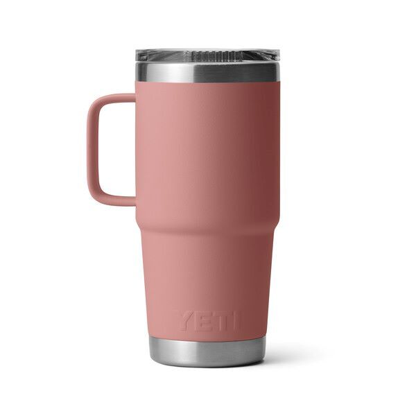 Yeti Rambler Travel Mug with Stronghold Lid Sandstone Pink, 20-Oz