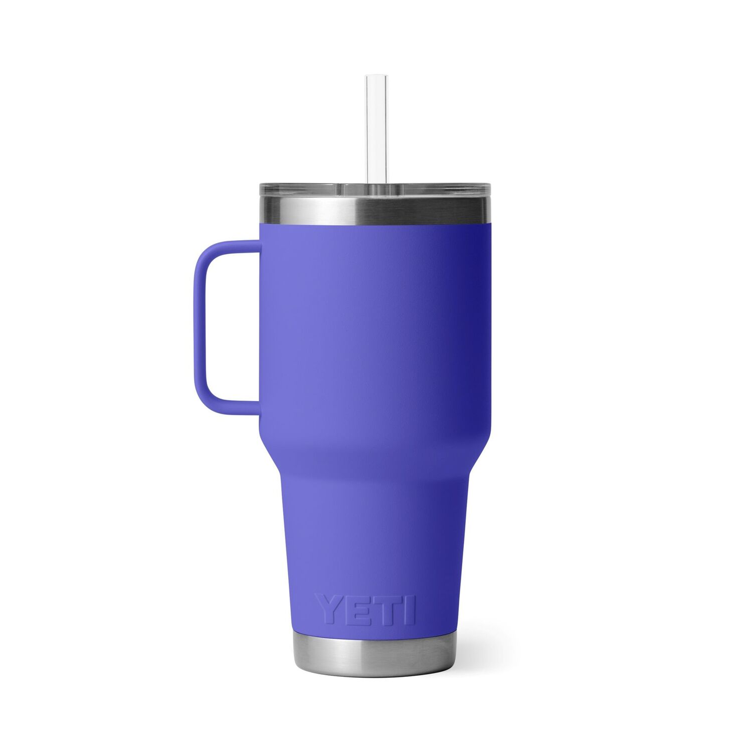Yeti Rambler Ultramarine Violet Straw Mug with Straw Lid, 35-Oz