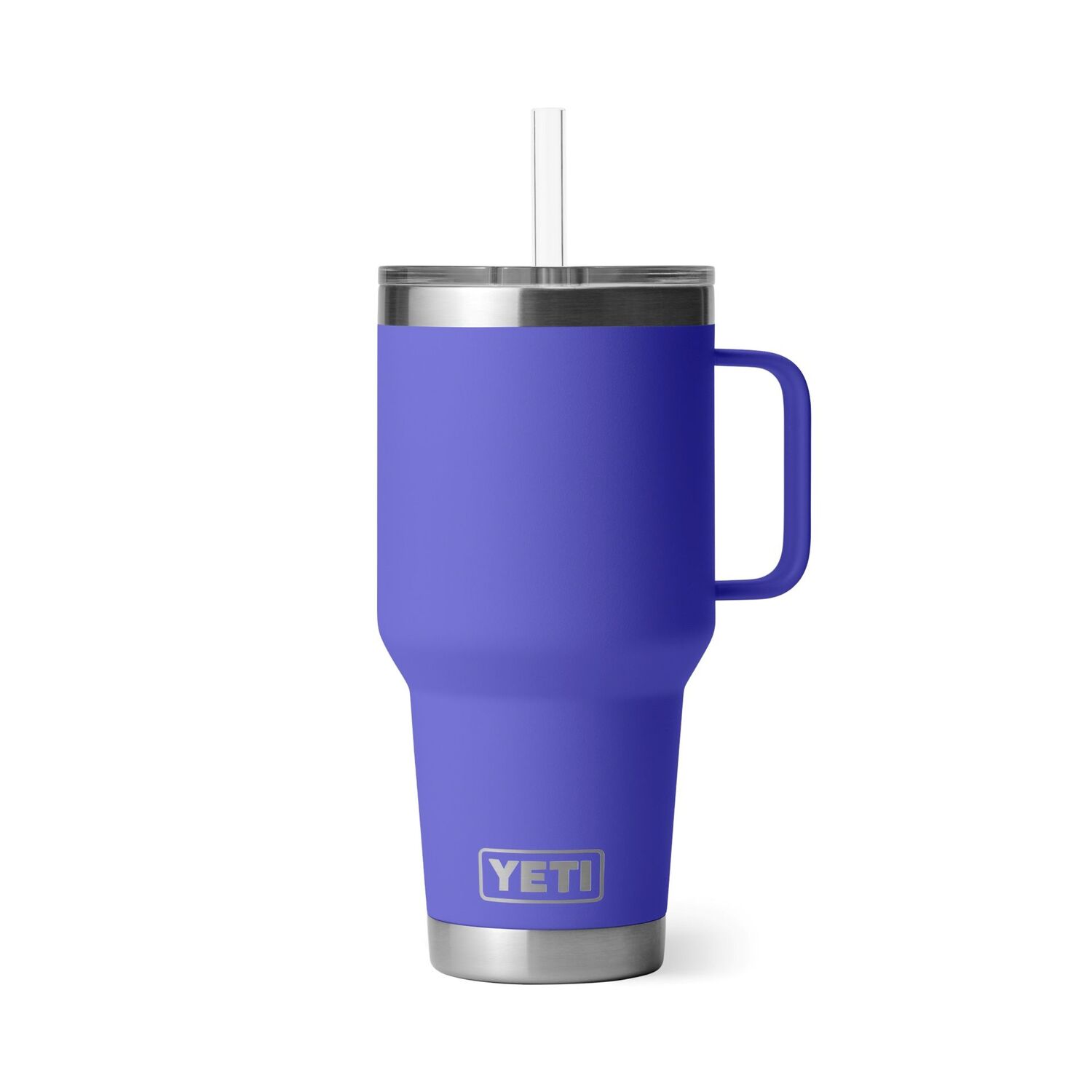 Yeti Rambler Ultramarine Violet Straw Mug with Straw Lid, 35-Oz