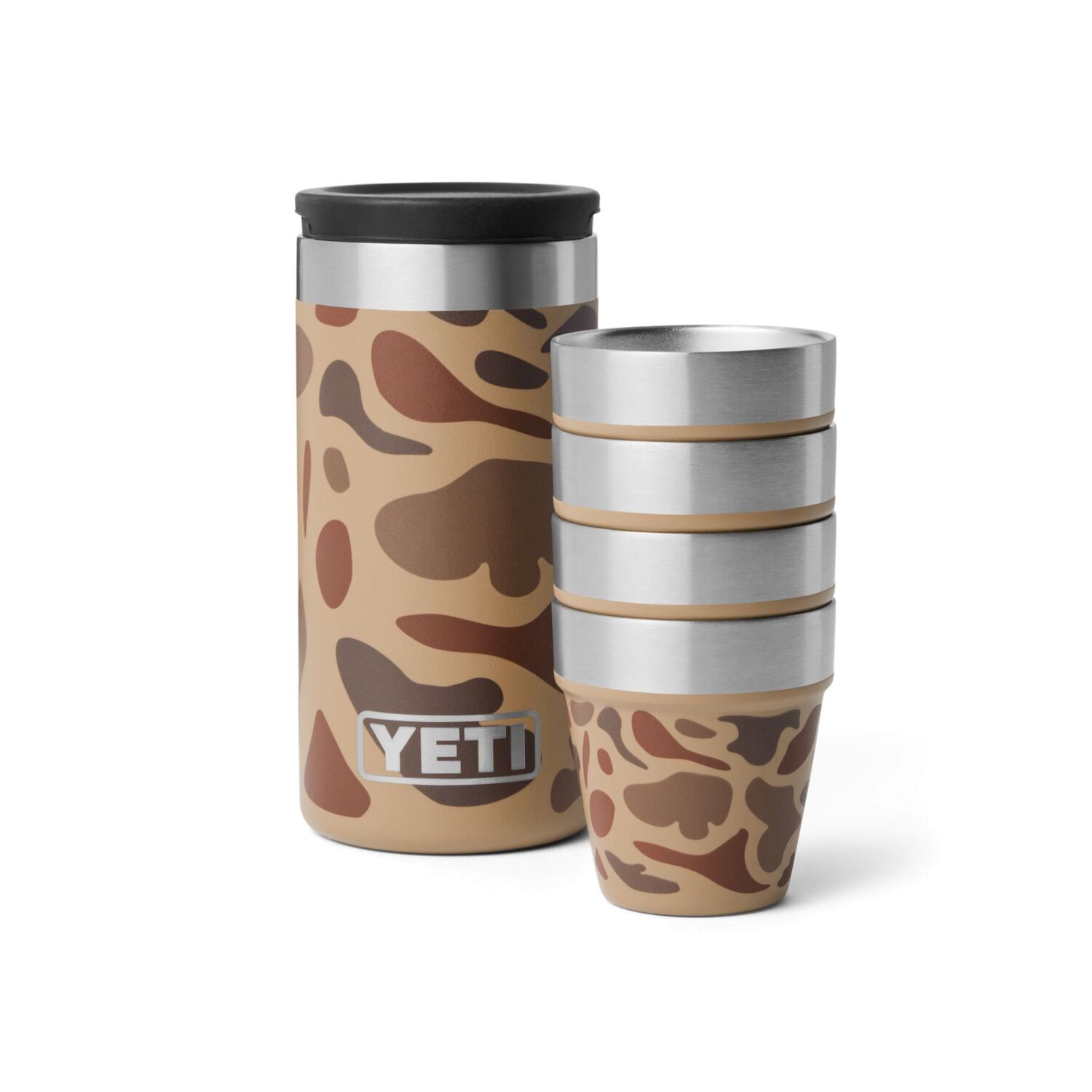 Yeti Shot Glasses With Carrying Case Wetlands Camo