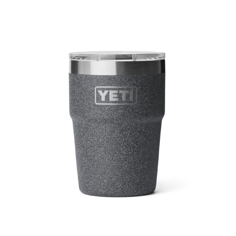 Yeti Rambler Black Stone Stackable Cup With Magslider Lid, 16-Oz