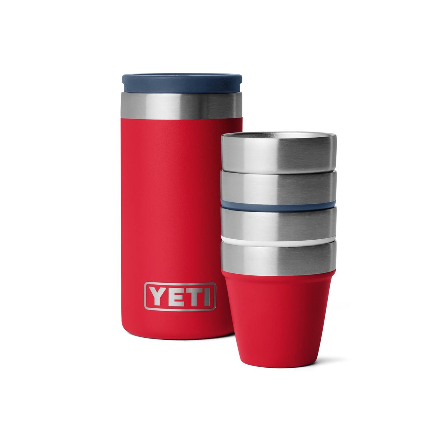 YETI Shot Glasses with Carry Case, Red/White/Navy