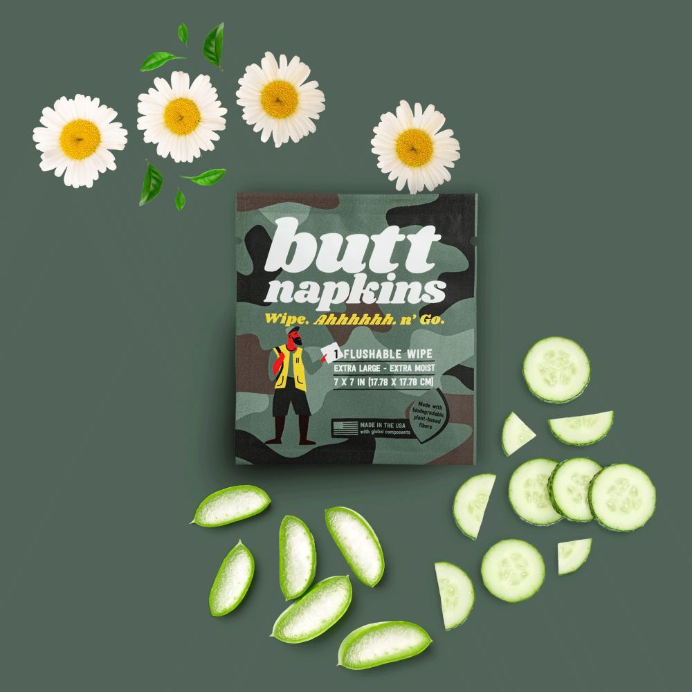 Butt Napkins Hunting Butt Napkins, 5-Pk