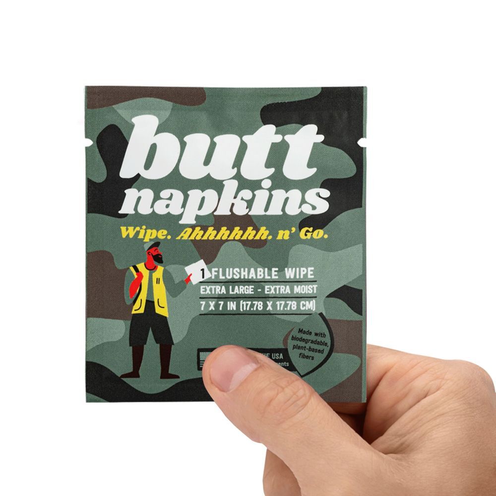 Butt Napkins Hunting Butt Napkins, 5-Pk