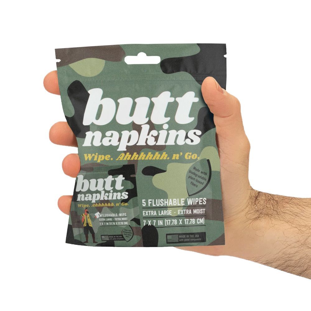 Butt Napkins Hunting Butt Napkins, 5-Pk