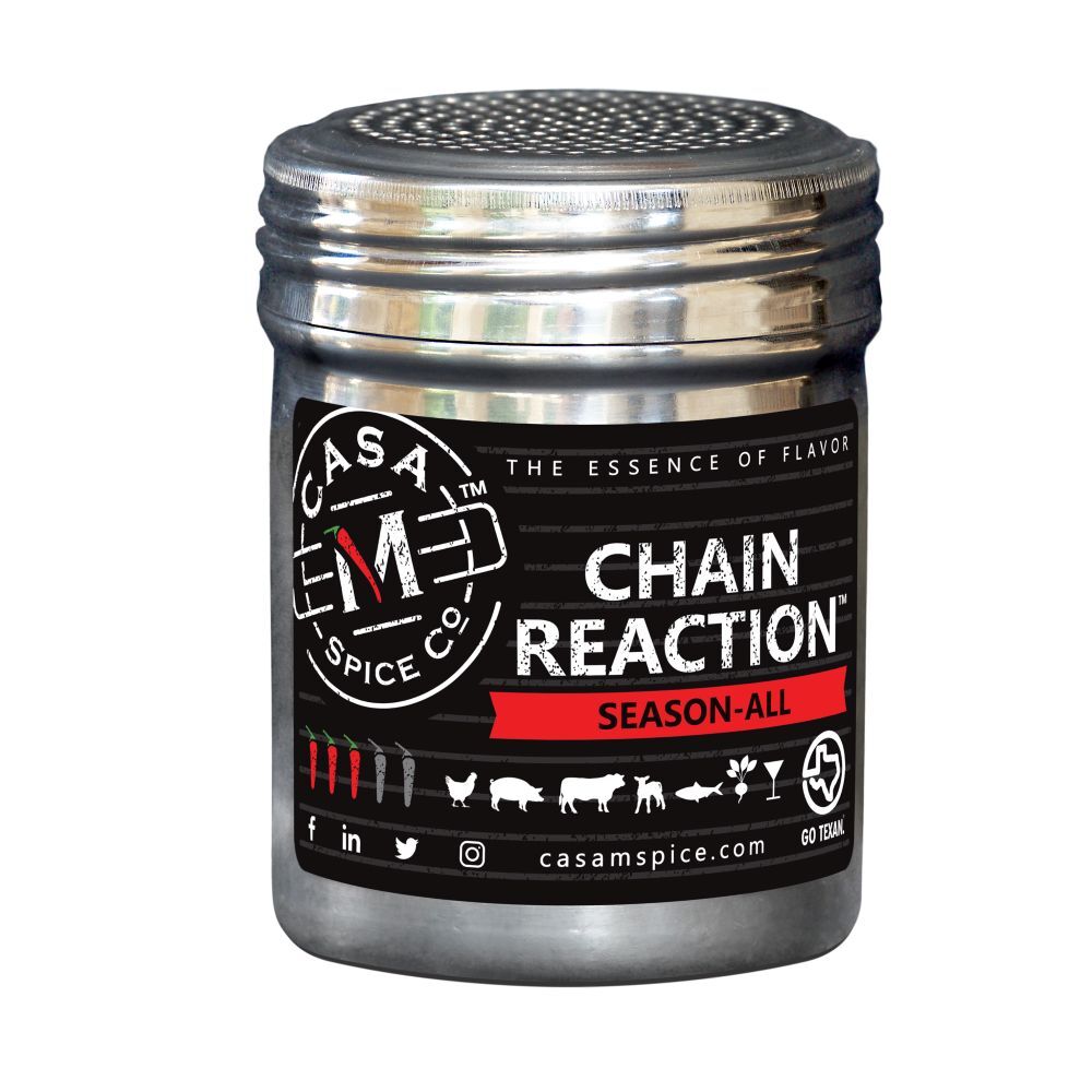 Casa M Spice Co Chain Reaction Season-All Stainless Shaker