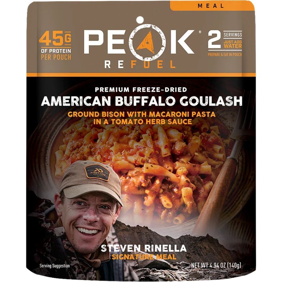 Peak Refuel MeatEater American Buffalo Goulash Freeze Dried Meal