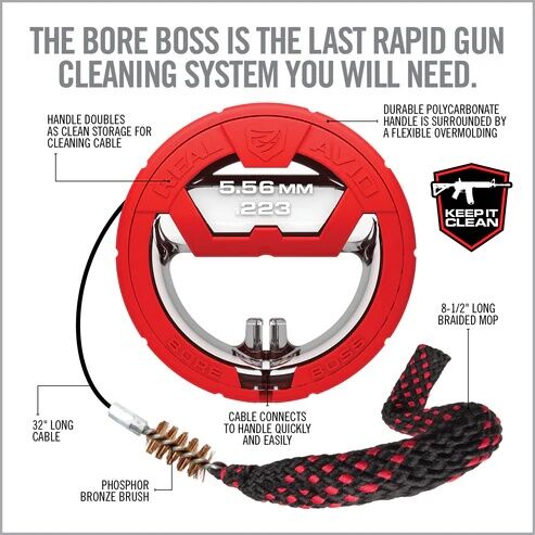 Real Avid Bore Boss 44/45 Caliber Bore Cleaner