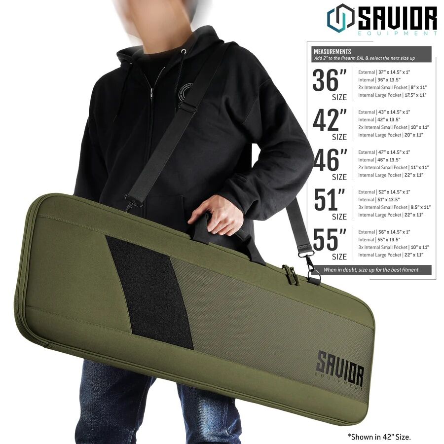 Savior Equipment Specialist OD Green Single Rifle Case, 46-In