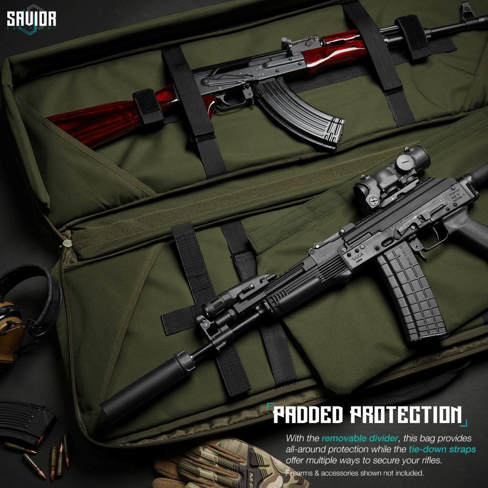 Savior Equipment OD Green Specialist Double Rifle Case, 46-In