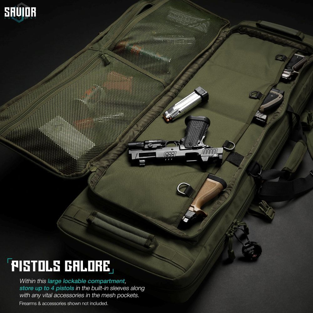 Savior Equipment OD Green Specialist Double Rifle Case, 46-In