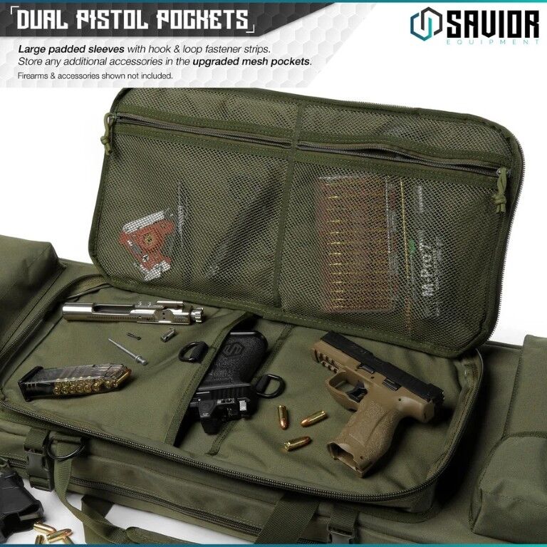 Savior Equipment Double Rife OD Green Urban Warfare Bag, 51-In