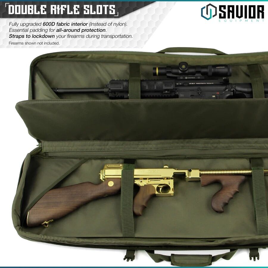 Savior Equipment Double Rife OD Green Urban Warfare Bag, 51-In