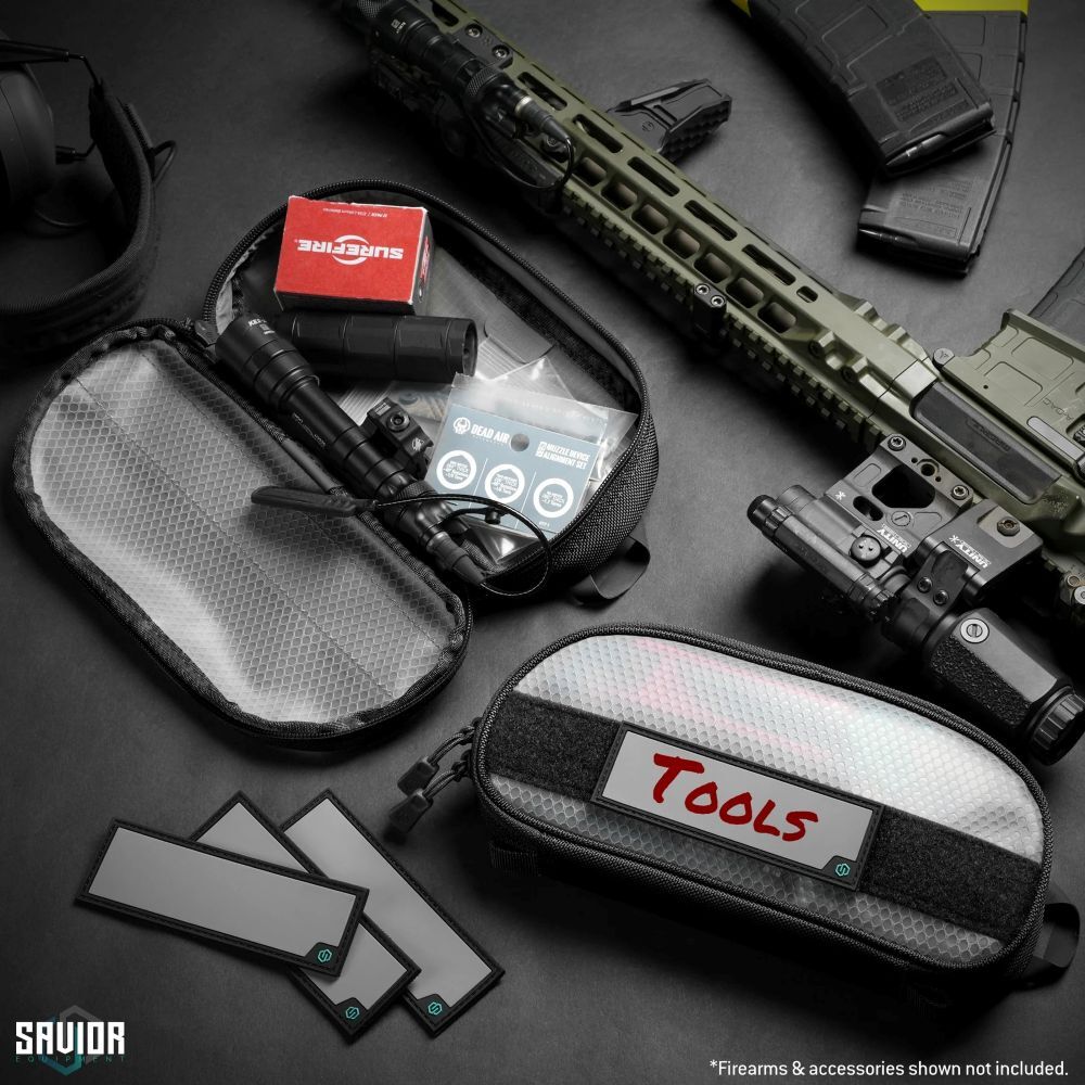 Savior Equipment Obsidian Black PRO Core Pouch, 5-In x 10-In, 2-Pk