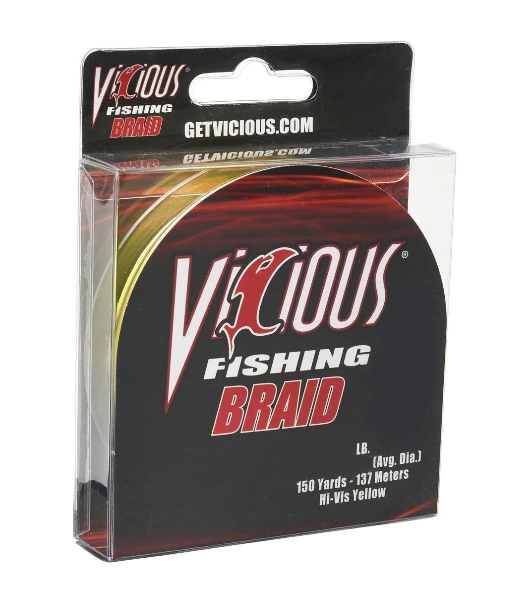 Vicious Standard Yellow Braided Fishing Line, 150-Yd
