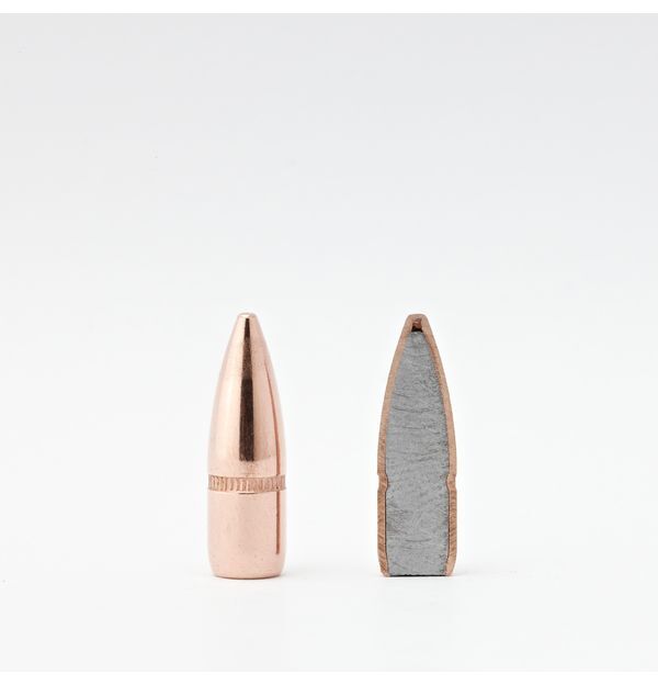 Hornady 22 Cal .224, 55 Grain FMJ-BT with Cannelure Bullets, 100-Rd