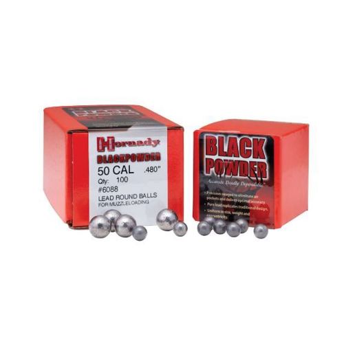 Hornady 44 Caliber .451 Lead Balls, Muzzleloading Ammunition - 100 Rounds
