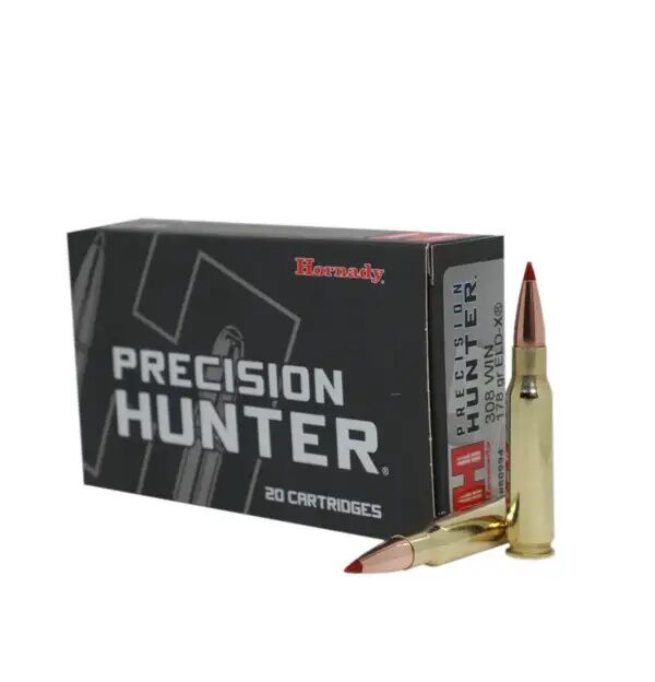 Hornady Precision Hunter .308 Win, 178 Grain, ELD-X Rifle Ammo, 20-Rd