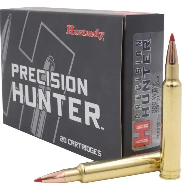 Hornady Precision Hunter .300 Wby Mag, 200 Grain ELD-X Rifle Ammo, 20-Rd