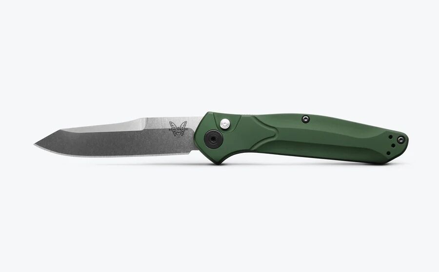 Benchmade Green Aluminum 9400 Auto Osborne Knife