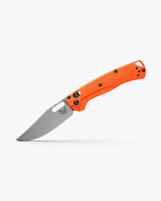 Benchmade Mini Taggedout Orange Grivory Folding Knife, 3.04-In
