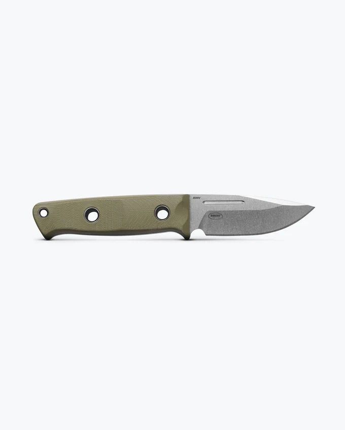 Benchmade Mini Bushcrafter OD Green G10 Drop-Point Fixed Blade Knife