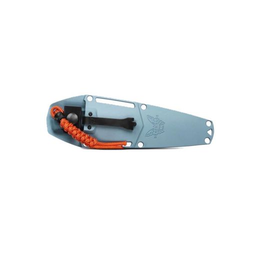 Benchmade Intersect Depth Blue Santoprene Drop-Point Fixed Blade Knife