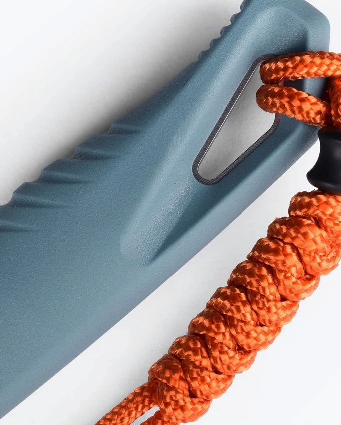 Benchmade Intersect Depth Blue Santoprene Drop-Point Fixed Blade Knife