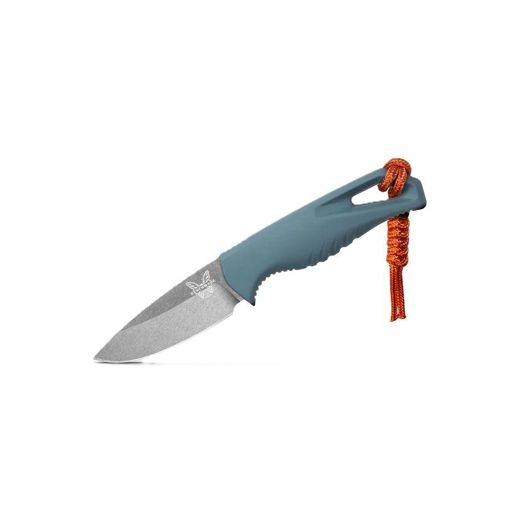 Benchmade Intersect Depth Blue Santoprene Drop-Point Fixed Blade Knife