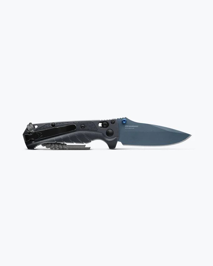 Benchmade Mini Adira Tempest Gray Drop-Point Folding Knife