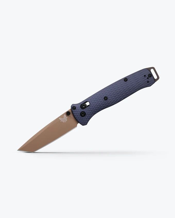 Benchmade Bailout Crater Blue Aluminum Folding Knife, 3.38-In