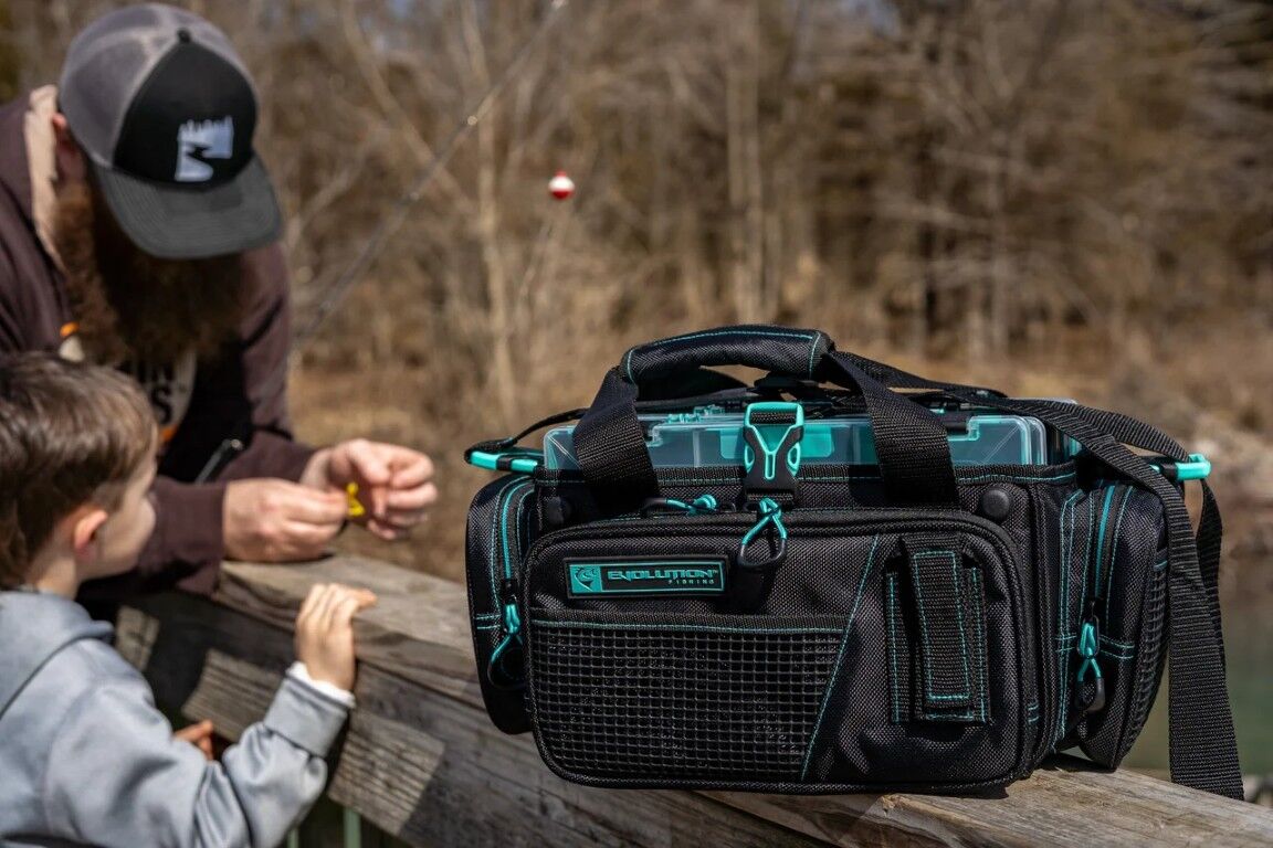 Evolution Outdoor Horizontal 3700 Drift Series Seafoam Topless Tackle Bag