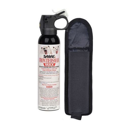Sabre Frontiersman Max Bear & Mountain Lion Spray with Belt Holster, 9.2-Oz