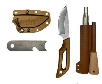 Outdoor Edge Pivot Drop Point Knife & Ferro Rod