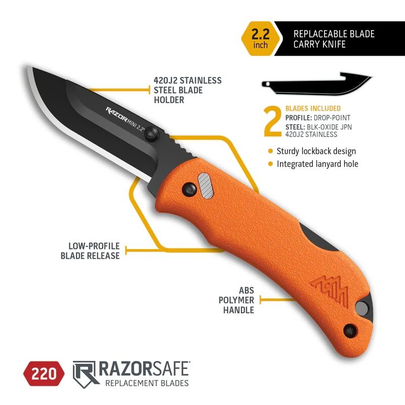 Outdoor Edge RazorMini 2.2-In Knife 