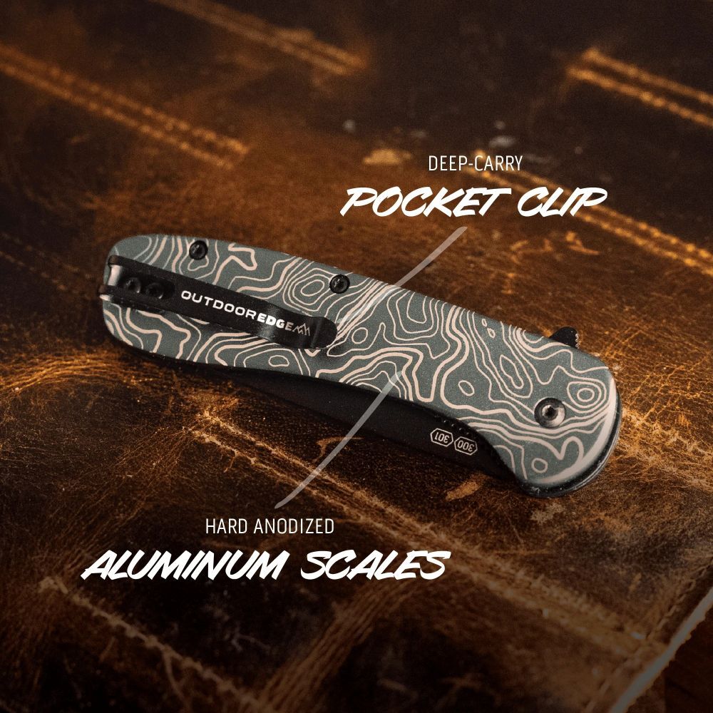 Outdoor Edge Razor VX1 Topo Replaceable Blade Every Day Carry Knife