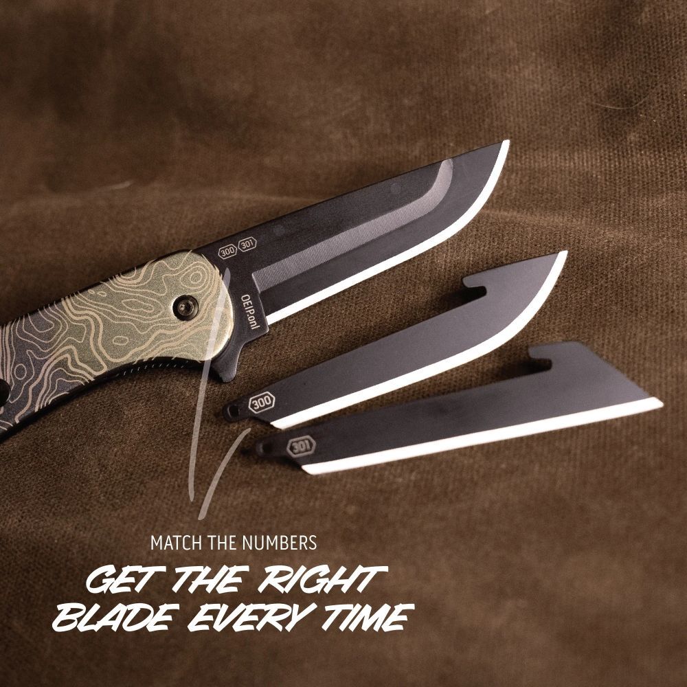 Outdoor Edge Razor VX1 Topo Replaceable Blade Every Day Carry Knife