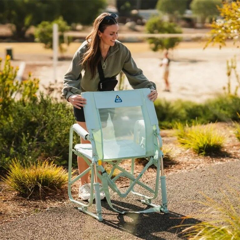 GCI Outdoor Stowaway Rocker Pastel Green