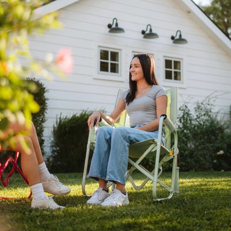 GCI Outdoor Stowaway Rocker Pastel Green