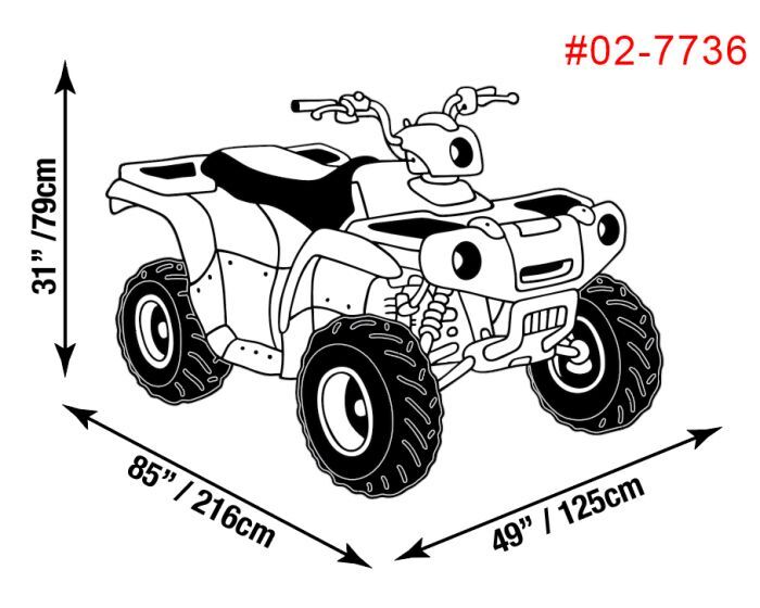 Raider DT Series Heavy-Duty Trailerable ATV Cover XL