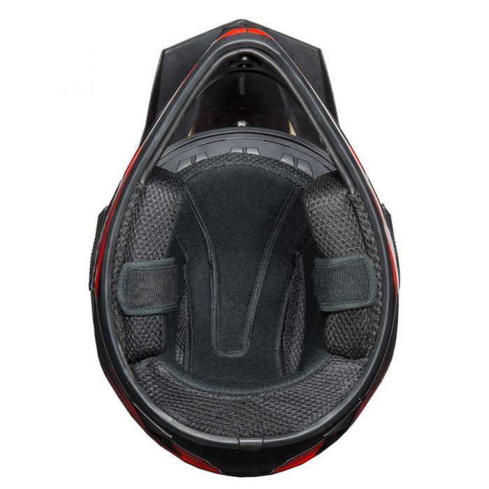 Raider RX1 Adult MX Off-Road Red Helmet, Large
