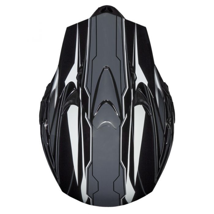Raider RX1 Adult MX Off-Road Black/Silver Helmet