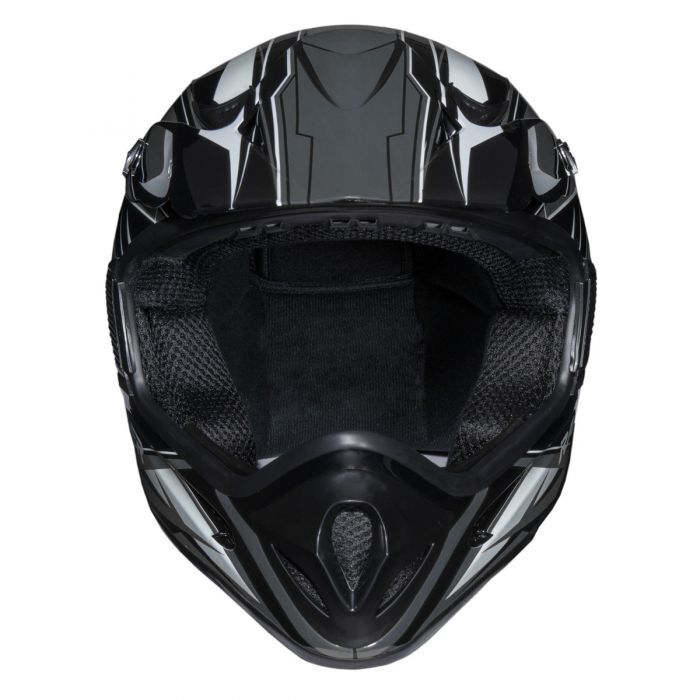Raider RX1 Adult MX Off-Road Black/Silver Helmet