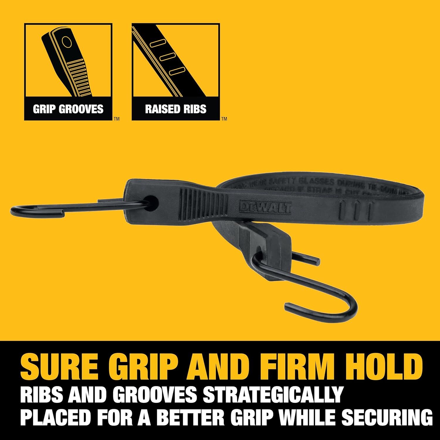 DeWalt Rubber Tarp Straps, 21-In, 10-Pk