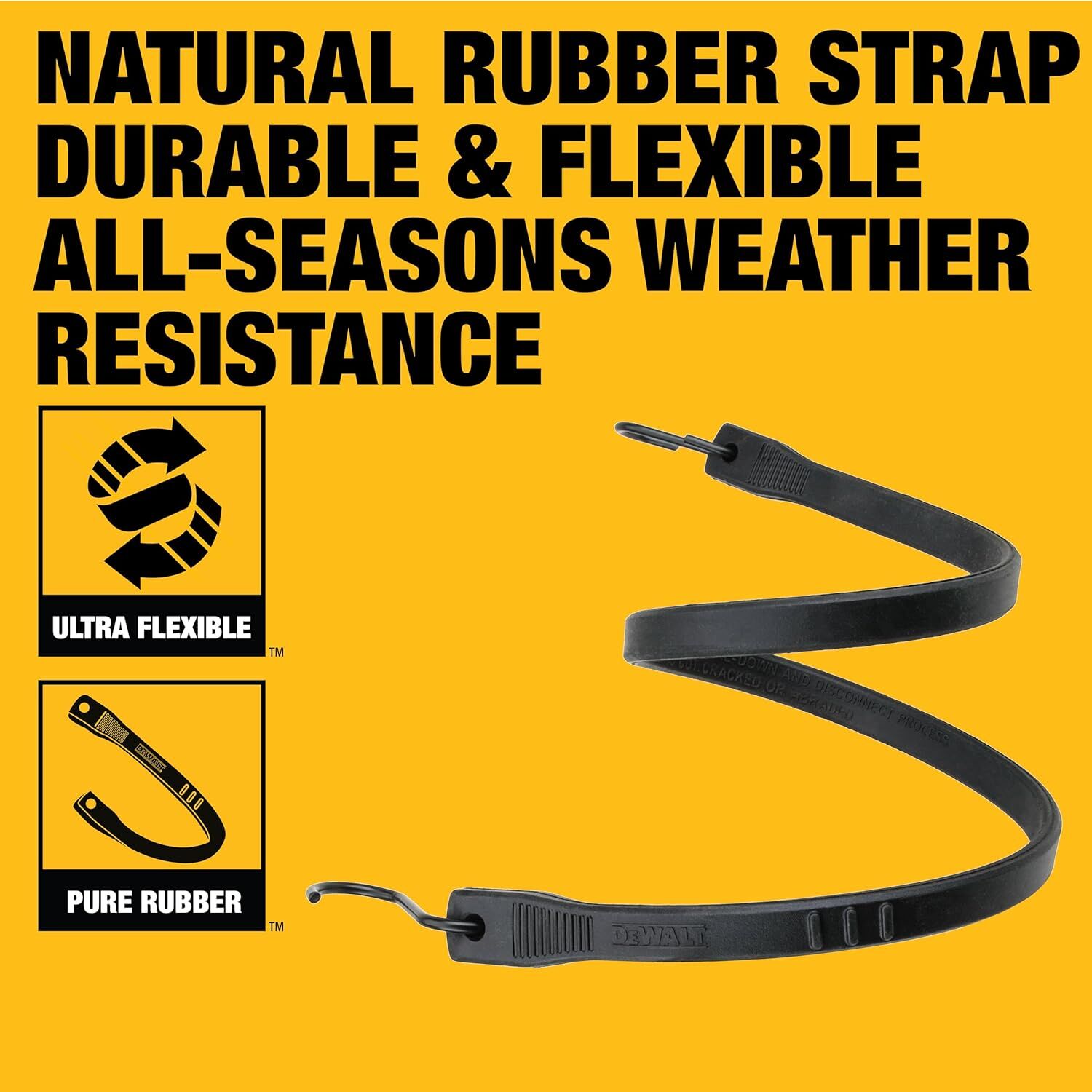 DeWalt Rubber Tarp Straps, 31-In, 10-Pk