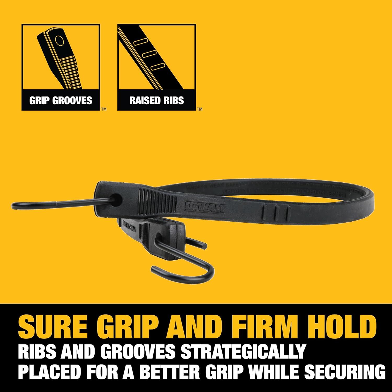 DeWalt Rubber Tarp Straps, 31-In, 10-Pk