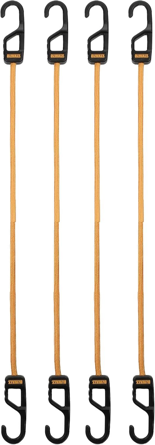 DeWalt Heavy Duty Bungee Cords, 24-In, 4-Pk